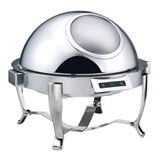 精工M6803G觸動可視鍍鉻球型宴會餐爐配電熱板自助餐爐