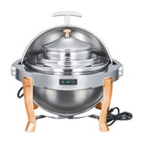 溫控鍍金全翻蓋球形宴會湯爐 自助餐湯爐