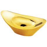 元寶筷子架（金器）