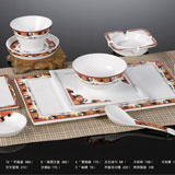 【朱雀鳴】陶瓷套裝 藝術(shù)瓷 擺臺陶瓷套裝