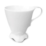 浮雕雙葉咖啡杯