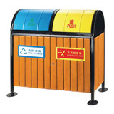 江南 GPX-129 環保分類垃圾桶（防腐樟子松木）