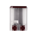 瑞沃 V-4402 手動皂液器（棗紅色+透明）