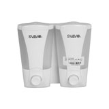 瑞沃 V-4702-2 手動皂液器（鉻色+磨砂透明）