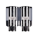 瑞沃 V-6302 手動皂液器（鉻色+透明藍）