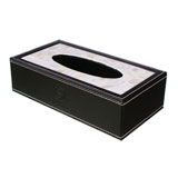麥爾皮具 MRJD1107 長方形紙巾盒（鑲貝殼）